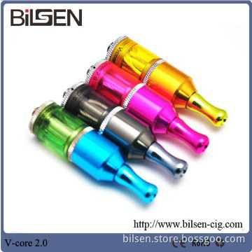Bright color e-cigarette V-core 2.0 clearomizer,refillable e cigarette